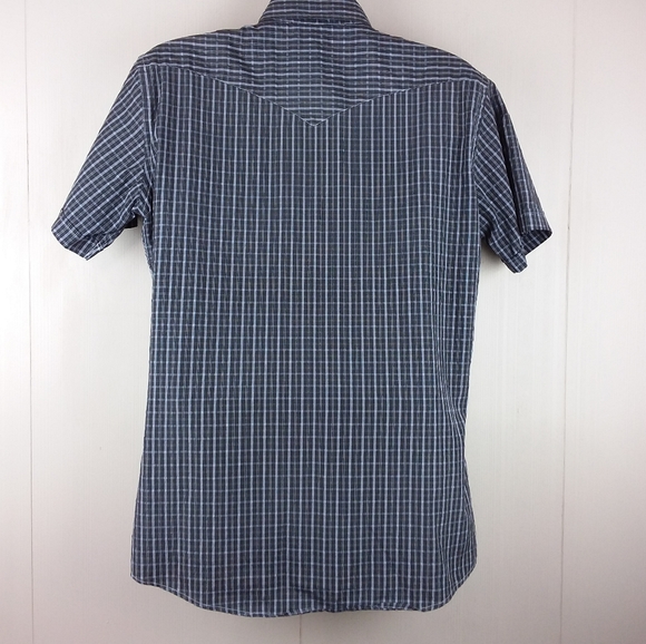 Panhandle Slim Shirt Pearl Snaps S/S Spread Collar - Picture 4 of 7